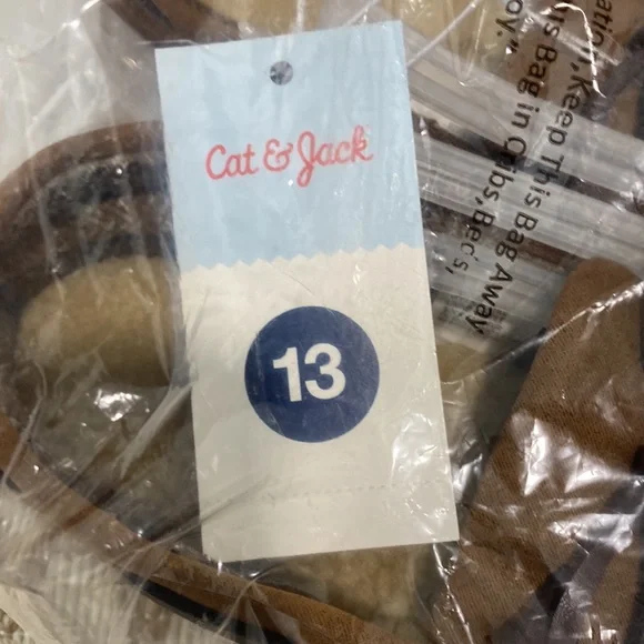 Boys' Lionel Moccasin Slippers - Cat & Jack™ Chestnut Size 13 - Picture 8 of 8